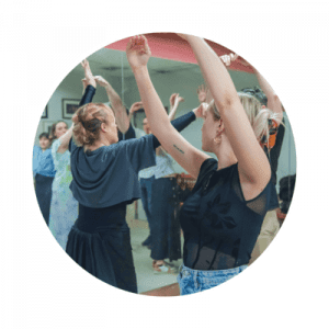 Group during Flamenco class photo